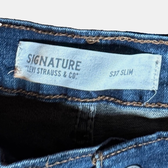 (36 X 32) Signature by Levi Strauss & Co S37 Slim Stretch Men's Jeans - Picture 6 of 8